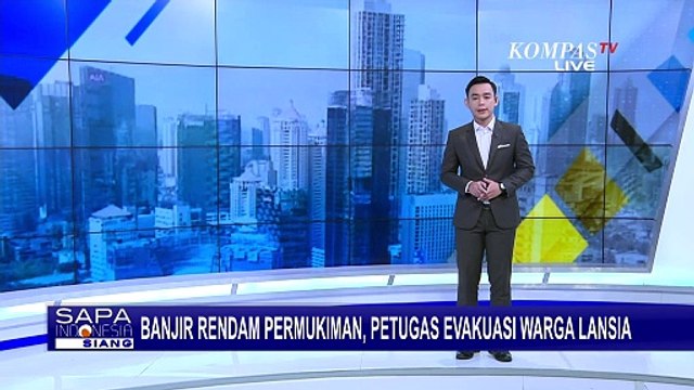 Momen Petugas Gabungan Evakuasi Lansia dan Hewan Ternak di Tengah Banjir Jember