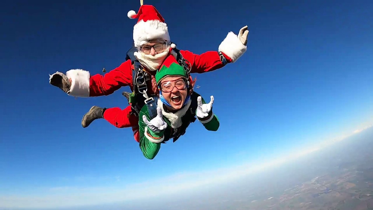 Santa skydive
