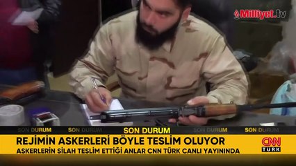 Suriye'de rejim unsurları silahlarını teslim ediyor