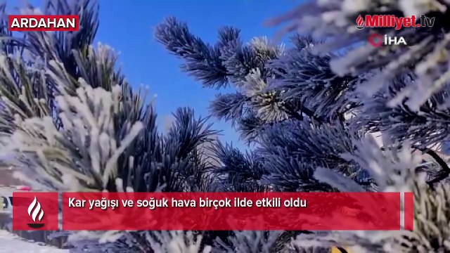 Kar yağışı ve soğuk hava birçok ilde etkili oldu