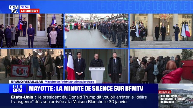 Deuil national à Mayotte: Plus de 800 pompiers, 300 gendarmes et policiers , ont été déployés, assure Bruno Retailleau
