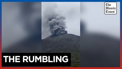 Kanlaon spews ash up to 1,200 meters from crater