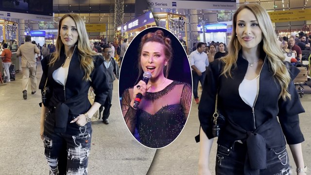 International Singing Sensation Iulia Vantur Spotted At The Mumbai Airport | Romanian Beauty
