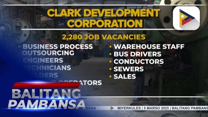 Mahigit 2-K trabaho, iniaalok sa Clark Development Corporation