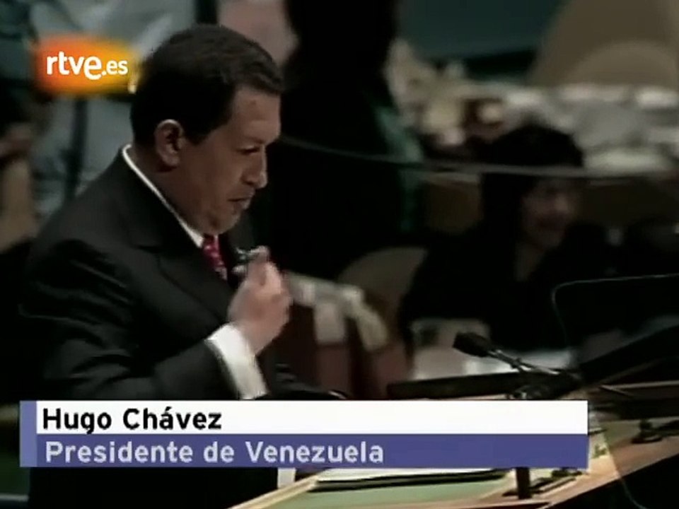 Chávez llama 'diablo' a George W. Bush en la ONU