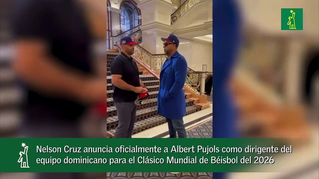 Nelson Cruz anuncia oficialmente a Albert Pujols como dirigente del equipo dominicano para el Clásico Mundial de Béisbol del 2026