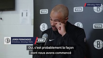 Brooklyn Nets - Fernández : "Quand on prend presque 40 points dans le premier quart-temps..."