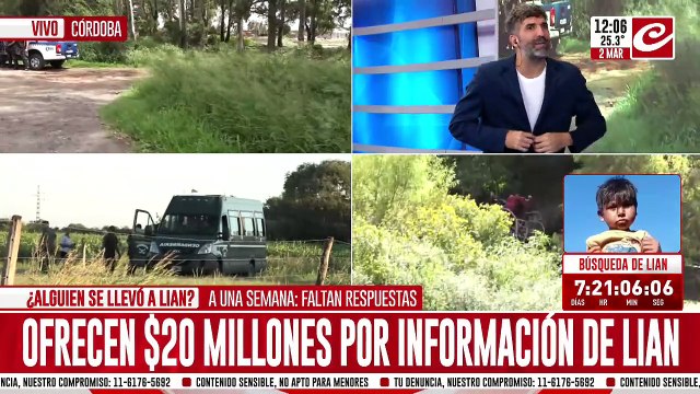 Nuevos allanamientos en la búsqueda de Lian: llegan más fuerzas policiales