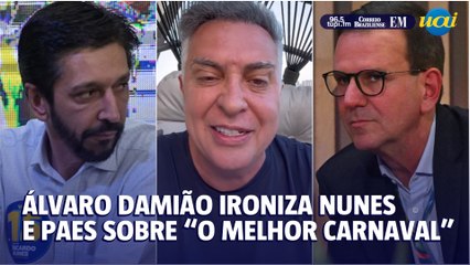 Álvaro Damião ironiza Nunes e Paes sobre "o melhor carnaval"