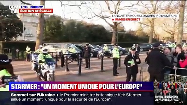 Volodymyr Zelensky quitte Lancaster House après le sommet sur l'Ukraine