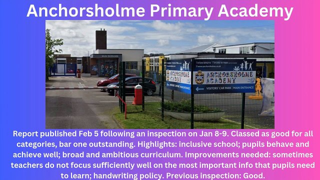 Lancashire schools with new Ofsteds in February