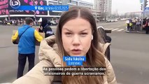 Manifestantes pedem libertação dos prisioneiros de guerra ucranianos