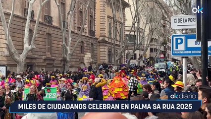 Miles de ciudadanos celebran en Palma Sa Rua 2025