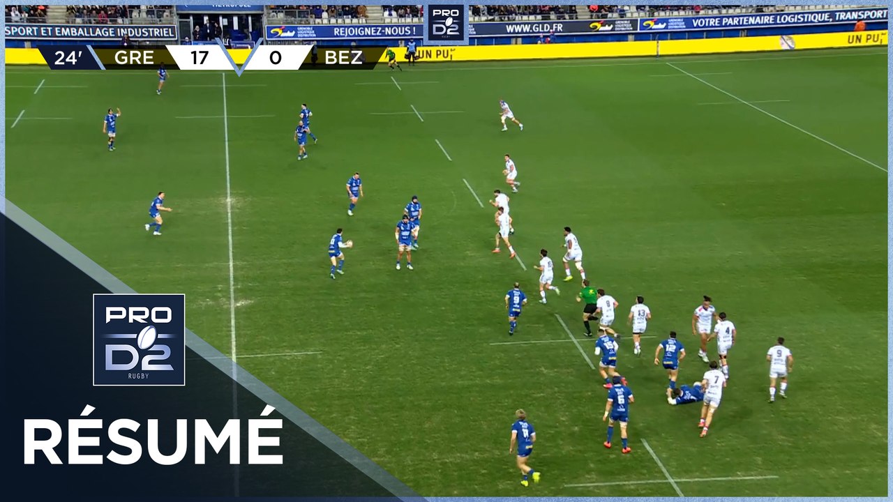 PRO D2 Saison 2024-2025 J22 - Résumé FC Grenoble Rugby - AS Béziers Hérault