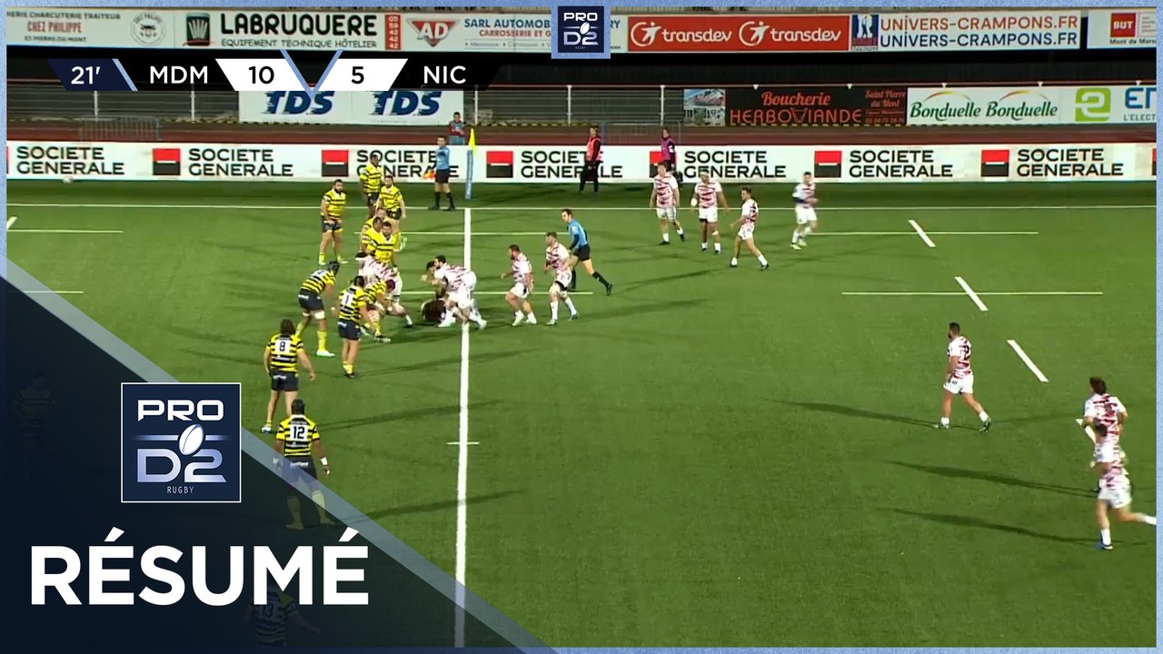 PRO D2 Saison 2024-2025 J22 - Résumé Stade Montois Rugby - Stade Niçois Rugby