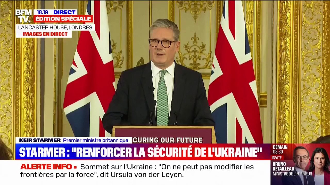 Aide militaire à l'Ukraine: "Chaque pays doit pouvoir participer dans sa mesure", affirme Keir Starmer