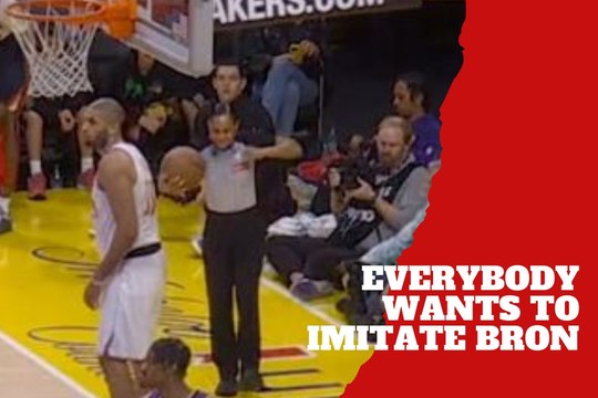 Lebron is everywhere! An NBA referee paid tribute to an iconic Lebron James move
