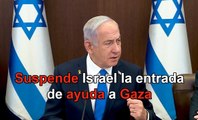 Israel suspende la entrada de ayuda a Gaza para que Hamas acepte sus términos del alto el fuego