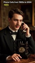 Technology transform the phone Phone calls from 1900 to 24