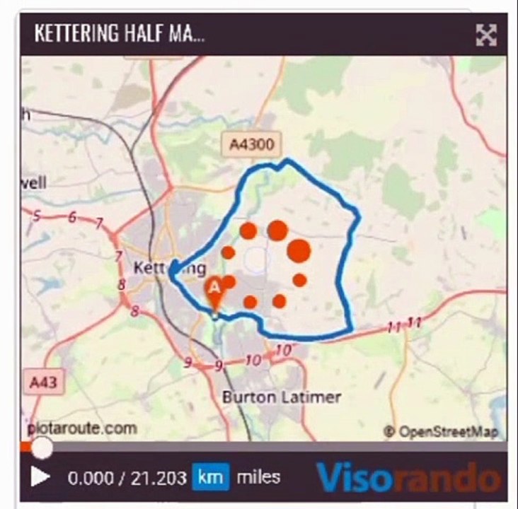 Route of Kettering Half Marathon and 5K run - video Dailymotion