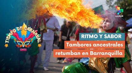 Los ritmos ancestrales del Carnaval de Barranquilla se sienten en la Vía 40