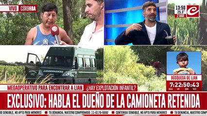 Desaparición de Lian: habla el hombre de la camioneta retenida