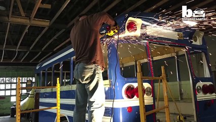 Topsy Turvy Bus: The Mutant Brothers Build Wacky Upside-Down Vehicle