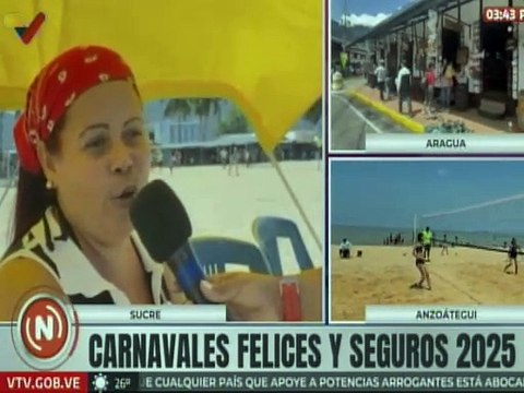 Sucre | Turistas invitan al pueblo a disfrutar en familia de los Carnavales Felices y Seguros 2025