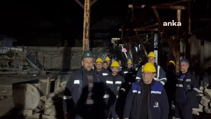 Çayırhan Termik Santrali’nde 50 işçi, özelleştirmeye karşı kendilerini madene kapattı