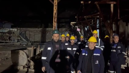 Çayırhan'da işçiler, kendilerini madene kapattı