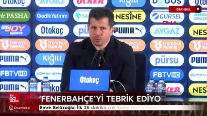 Emre Belözoğlu: Kolay teslim olduk