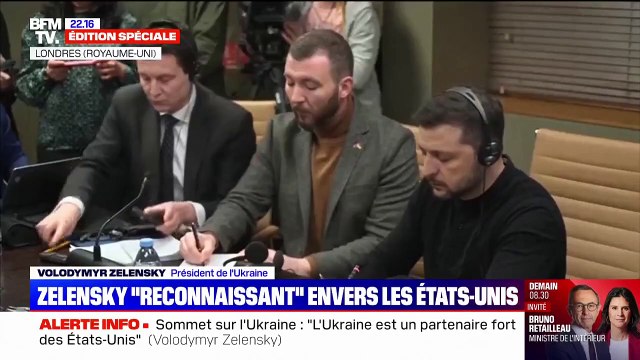 Volodymyr Zelensky: Un arrêt du soutien des États-Unis signifierait un soutien à Poutine
