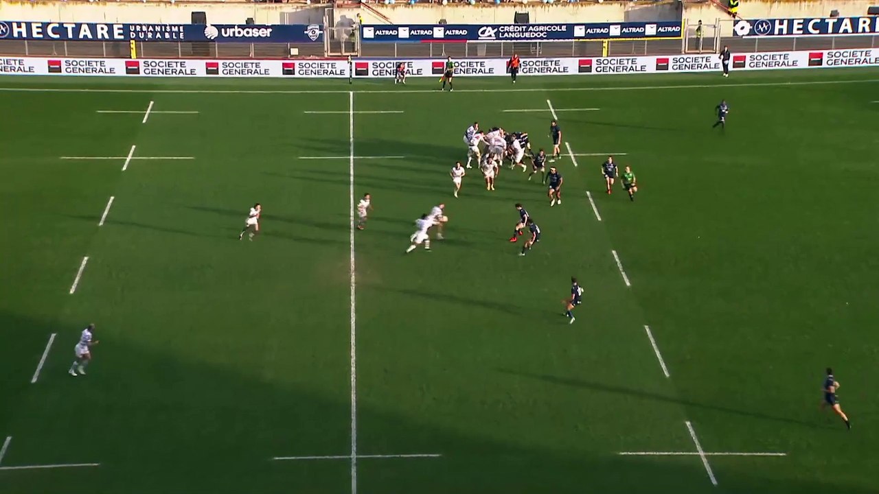 TOP 14 - Essai de Santiago ARATA (CO) - Montpellier Hérault Rugby - Castres Olympique
