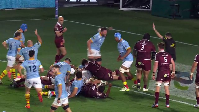 TOP 14 - Essai de Joaquin OVIEDO (USAP) - USA Perpignan - Union Bordeaux-Bègles
