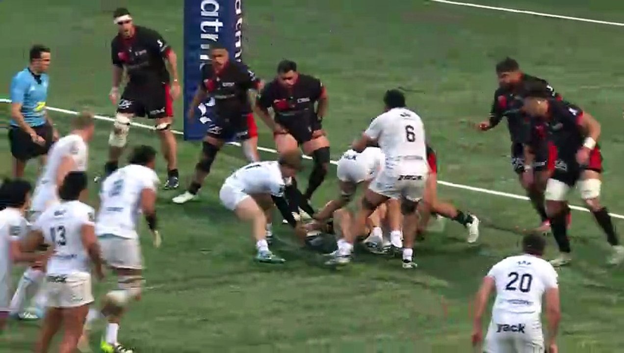 TOP 14 - Essai de Melvyn JAMINET (RCT) - LOU Rugby - RC Toulon