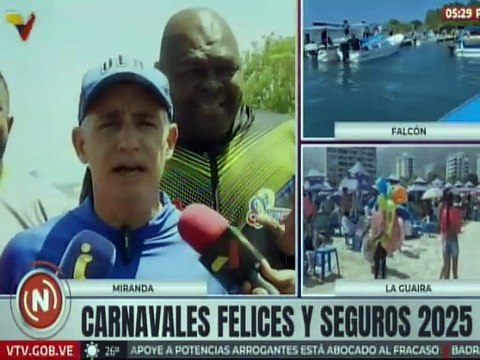 Min. Franklin Cardillo invita desde el edo. Miranda a disfrutar de los Carnavales Seguro 2025