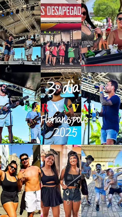 Foliões chegam para o terceiro dia de festa na Arena Centro em Florianópolis