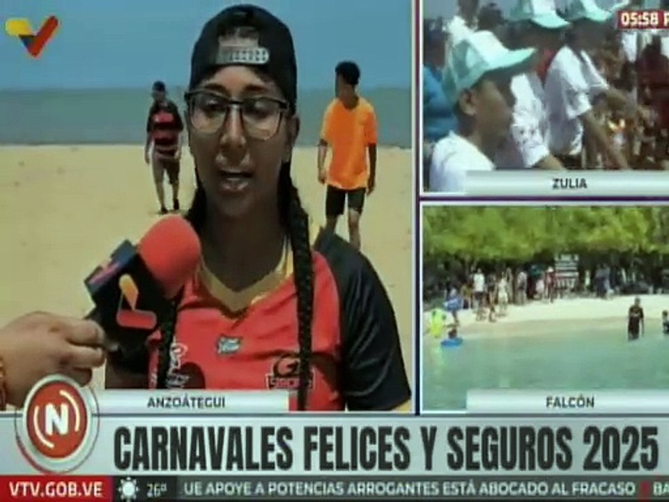 Anzoátegui | Playa Caicara vibra con actividades deportivas en Carnavales Seguros 2025