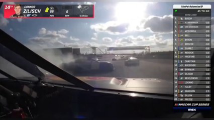 NASCAR Cup 2025 Cota Race Suarez Zilisch Hard Crash