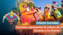 Carrozas participan en desfile de la Guaira