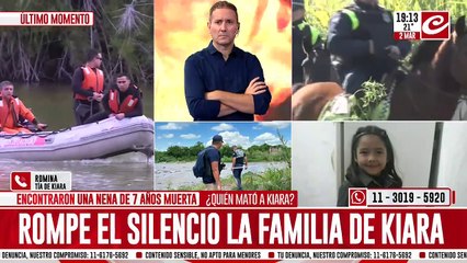 Rompe el silencio la tía de Kiara, la chica de 7 años que encontraron muertos