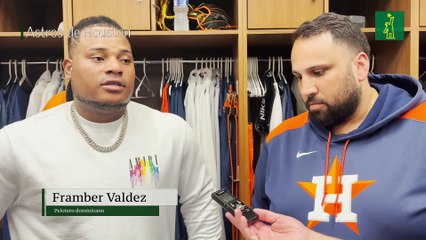Framber Valdez se concentra en su sinker en esta pretemporada