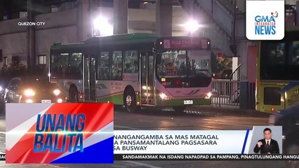 Ilang pasahero, nangangamba sa mas matagal na biyahe dahil sa pansamantalang pagsasara ng bahagi ng EDSA busway | Unang Balita