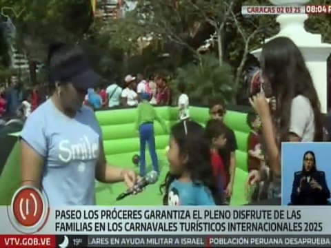 Paseo Los Próceres contó con participación masiva por parte de los caraqueños en los Carnavales 2025