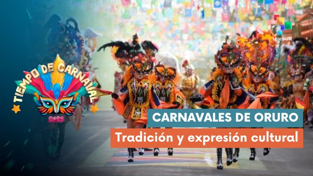 Bolivia celebra el carnaval con diversas agrupaciones folclóricas