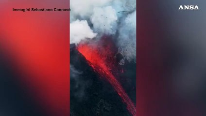 Stromboli, trabocco lavico dall'area craterica Nord