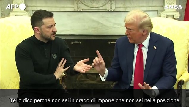 Scontro Trump-Zelensky nello Studio Ovale