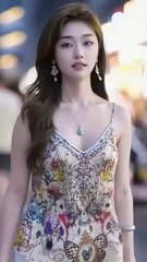 Beautiful chanies girl dancing and stylish video