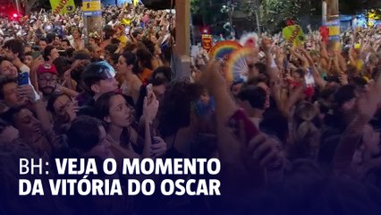 Veja o momento da vitória do Oscar em BH