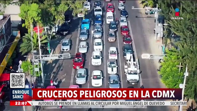 Estos son los cruceros más peligrosos de la CDMX